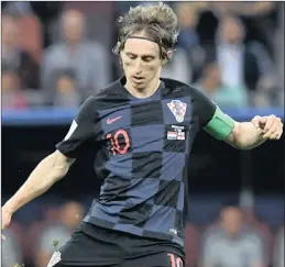  ?? PICTURE: EPA ?? MAESTRO: Croatia captain Luka Modric.