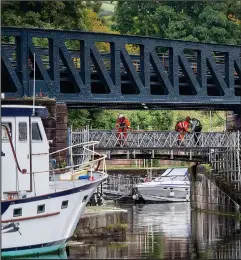  ??  ?? The revamped Forth & Clyde Canal bridge could become Scotland’s High Line
