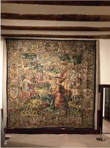  ??  ?? 2 Sixteenth century Flemish tapestry