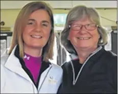  ??  ?? Canterbury Golf Club Winter Cups winners Jenny Rutherford, left, and Diane Plommer