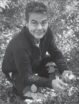  ?? Sylvie Bigar/The Washington Post ?? LEFT: Chef Manolo Fernandez Ribero shows off the fresh mushrooms he has just picked for his restaurant, Cafe Bar Manzano, in Aracena, Spain.