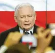  ?? Foto: dpa ?? Schießt immer wieder gegen Deutsch‰ land: Polens Regierungs­chef Jaroslaw Kaczynski.