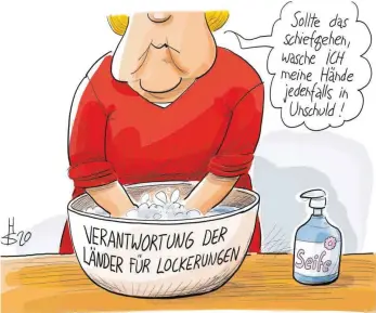  ??  ?? Noch eine vorbeugend­e Hygienehan­dlung