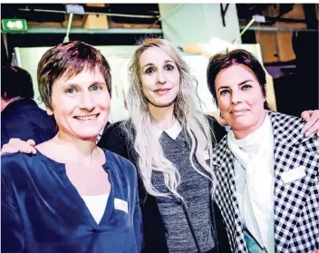  ??  ?? Sonja Oberem (v.l.), Rheinmarat­hon, Eva Güthe, LSD, und Nicola Finken, Finken Consulting