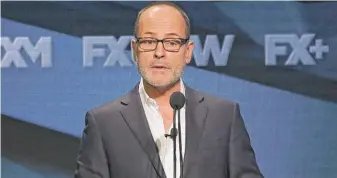  ?? WILLY SANJUAN/INVISION/AP ?? John Landgraf, CEO of FX Networks, says Netflix’s claim that 40 million households globally watched the series “You” is suspect and that the U.S figure would be only 8 million viewers.