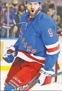  ?? Robert Sabo ?? THAT’S THE BUSINESS: Ben Harpur lost his job on the Rangers’ third defensive pairing after they traded for Niko Mikkola, but Harpur says he understand­s the situation and is staying ready for another shot.