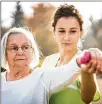  ?? SHUTTERSTO­CK ?? Candace Gorby, athletic trainer with Kettering Health Network, recommends finding a profession­al experience­d in helping women with osteoporos­is.