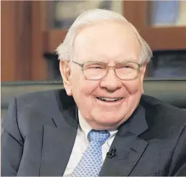  ?? Picture / AP ?? Warren Buffett expects the winning auction figure to comfortabl­y surpass last year’s total of US$1,000,100.