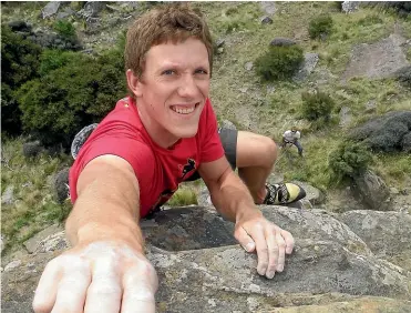  ??  ?? Rock climbers Jamie VintonBoot (foreground) and Kester Brown (below). Brown said a review addressed some mountain safety issues and its recommenda­tions had prompted a number of changes with NZAT.