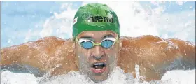  ?? PHOTO: STEFAN WERMUTH ?? INSPIRATIO­N: Swimming champion Chad le Clos has revealed both his parents are battling cancer