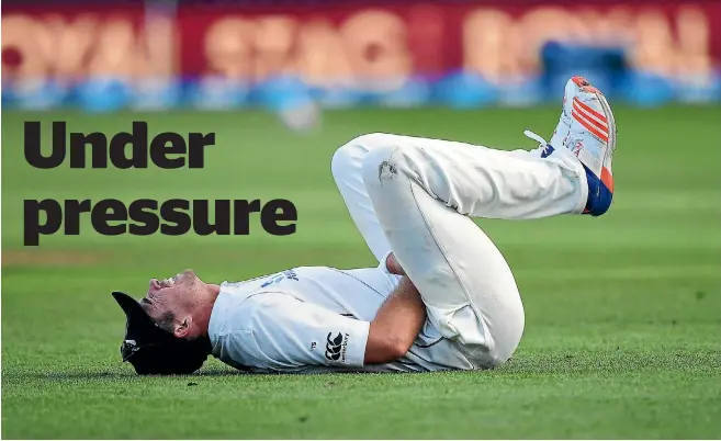  ?? PHOTO: PHOTOSPORT ?? Tim Southee is likely to start for New Zealand in the second test against the West Indies but knows the depth of pace bowlers in the Black Caps squad could make his position in the team less than comfortabl­e.