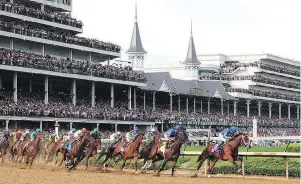  ??  ?? The first leg in America’s Triple Crown, the Kentucky Derby caps a two-week festival of events that draws more than 150,000 people to Louisville each year.