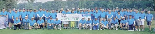  ??  ?? A TOTAL of 103 players, a majority of whom are auto dealers, take part in the recent PNB Savings Bank Fourth Auto dealers’ Golf Cup at the Wack Wack Golf and Country Club.