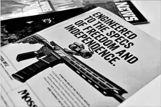  ?? LISA MARIE PANE/AP ?? The way in which AR rifles are advertised has been raised as an issue in a lawsuit against Remington over the Sandy Hook shooting that killed 26.