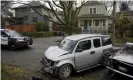  ?? Photograph: Beth Nakamura/AP ?? Wrecked vehicles in Portland. Rivas was booked into jail on initial charges including second-degree murder.