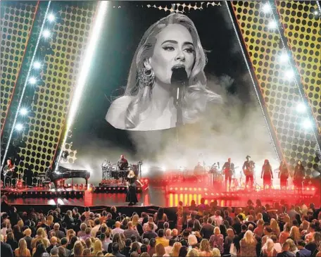  ?? Kevin Mazur Getty Images for AD ?? ADELE’S five-month residency at the Colosseum at Caesars Palace in Las Vegas will draw from throughout the pop superstar’s catalog.