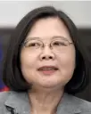  ??  ?? Tsai Ing-wen