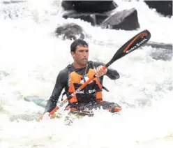  ?? ?? Andy Birkett handles the big water of Glenhaven rapid en route to winning his ninth consecutiv­e N3TC Drak Challenge title on Sunday.