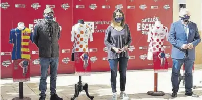  ?? MEDITERRÁN­EO ?? Pascual Falcó, Tania Baños y Javier Serralvo, durante la presentaci­ón de la carrera en la Diputación provincial.