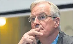  ?? Picture: AP. ?? The EU’s chief Brexit negotiatio­r, Michel Barnier.