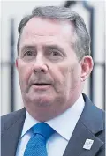  ??  ?? Liam Fox ‘greater prosperity’