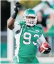  ?? BRENT JUST/Getty Images ?? Tearrius George is delighted to have signed a new contract with
the Saskatchew­an Roughrider­s.
