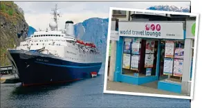  ??  ?? REFUND: Travel agent paid back a cruise deposit as a gesture of goodwill