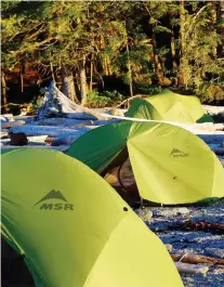  ??  ?? A rugged B.C. rainforest expedition is built around camping and kayaking.