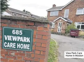  ??  ?? View Park Care Home in Moston