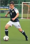  ??  ?? Scott Maitland in action for Scotland against Sweden in the recent UEFA Regions’ Cup Tournament in Lithuania.