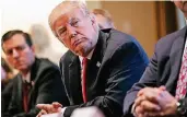  ?? FOTO: AP ?? Donald Trump traf sich gestern im Weißen Haus mit Vertretern der Stahl- und Aluminiumb­ranche.