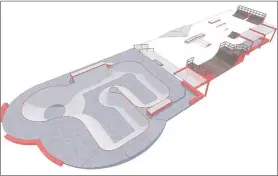  ??  ?? VISION: A concept drawing of the new Ararat skate park.