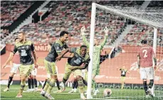  ?? /EFE. ?? Michael Obafemi celebró así el tanto del empate 2-2.