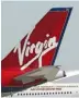  ??  ?? Virgin said the company had tried to find accommodat­ion for staranded passengers.