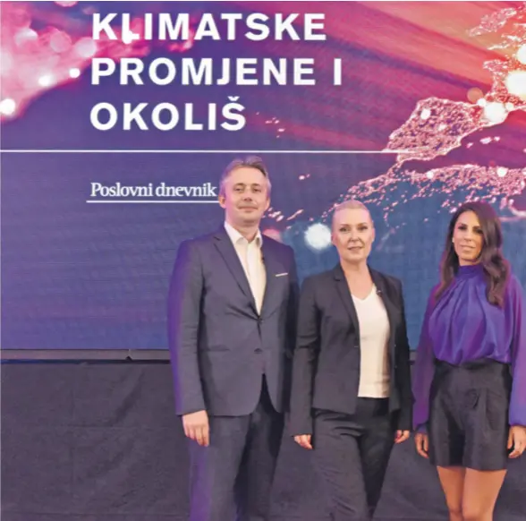  ?? ?? U PANELU ‘Budućnost Europe, klimatske promjene i okoliš’ sudjeloval­i su klimatolog Ivan Guettler i modna dizajneric­a Kristina Burja, a moderatori­ca je bila Majda Mikulandra