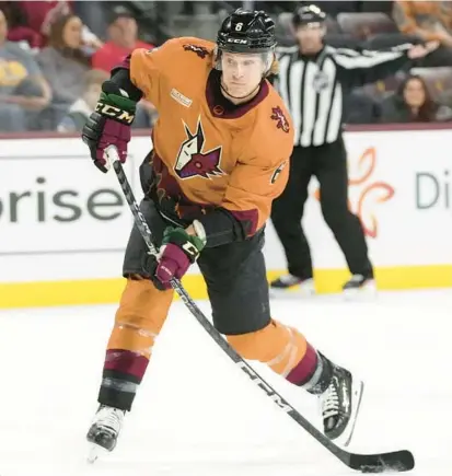  ?? AP FILE ?? Coyotes veteran defenseman Jakob Chychrun, 24, is one of the top players in the NHL likely to be traded before Friday’s deadline.