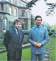  ??  ?? Jonathan Dimbleby with the Prince of Wales while filming his interview in 1994