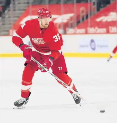  ?? PAUL SANCYA/AP ?? The Capitals acquired 6-foot-5, 234-pound winger Anthony Mantha from the Red Wings at the trade deadline Monday.