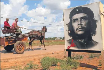  ??  ?? Che Guevara’s image is still prominent in Cuba today, 50 years after his death
