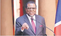  ?? Picture: AFP ?? LONG-SERVING. The late Hage Geingob was Namibia’s longest-serving prime minister before he became president in 2014.