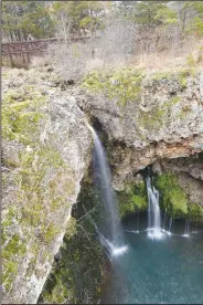  ?? NWA Democrat-Gazette/FLIP PUTTHOFF ?? Hiking, camping and picnicking are available at the park near West Siloam Springs, Okla.