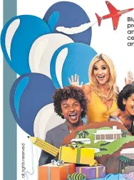  ??  ?? Blue Peter presenters past and present celebrate the anniversar­y
