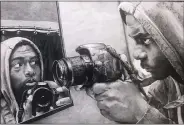  ?? COURTESY OF NOTRE DAME PREP ?? “What Looks Back at Me,” a graphite drawing by Jason Stewart of Pontiac, earned a Gold Key and the American Vision Award.