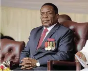  ?? /Getty Images ?? Ruling elite: President Emmerson Mnangagwa and several ministers are the target of fresh US sanctions.