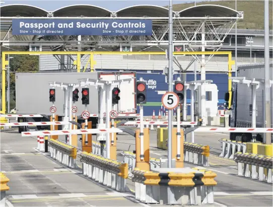  ??  ?? SUPPORT MEASURES: The UK Government announced a £705 million funding package for border infrastruc­ture, staffing and IT.