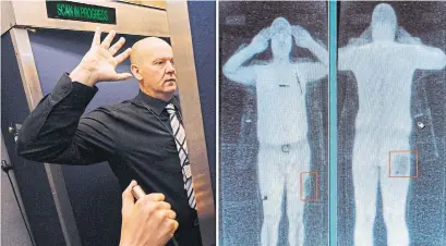  ?? PAUL ELLIS/AFP/GETTY IMAGES ?? Toronto police have approved a six-month pilot project using body scanners without resorting to strip searches.
