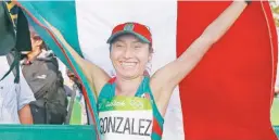  ??  ?? Lupita González, un ejemplo del poder de las mujeres en el deporte.