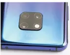  ??  ?? The Mate 20 Pro has a 40-megapixel wide-angle camera, a 20-megapixel ultra-wide camera and an 8-megapixel camera with 3x zoom.
