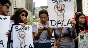  ?? ARCHIVO ?? Trump dio hasta el 5 de marzo para encontrar una solución para los ‘Dreamers’.