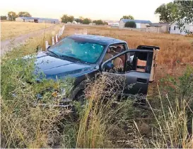  ?? ESPECIAL ?? Camioneta donde fueron hallados los cadáveres de tres menonitas.